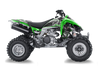 Kawasaki kfx450r ATV Graphics - Skulls & Petals Green