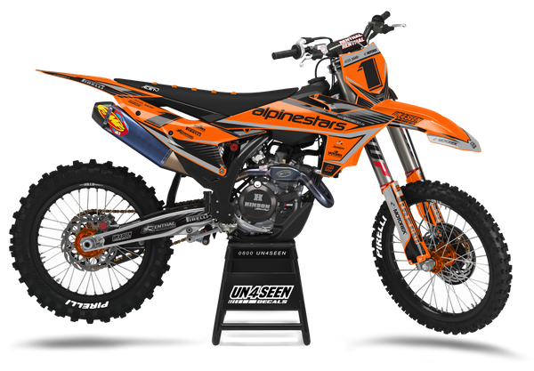 KTM Alpinestars Orange Graphic Kit - SX SXF XC XCF EXC EXCF Models | All Years