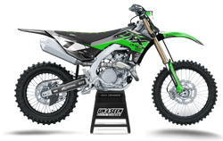 Kawasaki French Green Graphic Kit - KK KXF KDX KLX Models | All Years