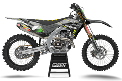 Kawasaki Holo Grey Graphic Kit - KK KXF KDX KLX Models | All Years