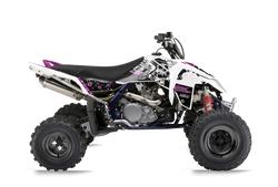 Suzuki LTR450 ATV Graphics Kit - Skulls & Petals