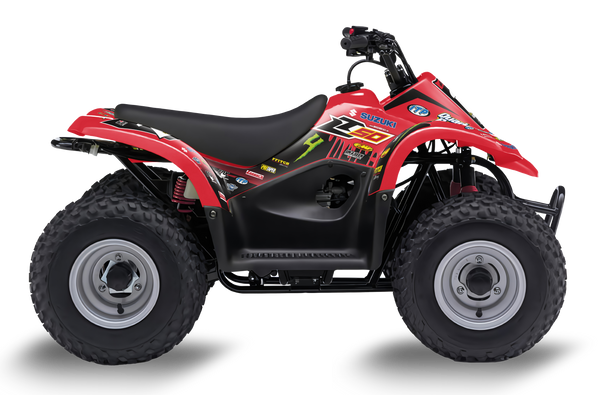 Suzuki LT50A ATV Graphics - Monster Red