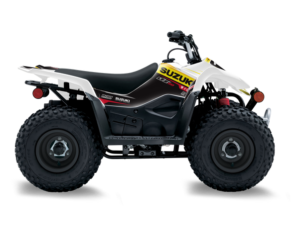 Suzuki LTZ50 ATV Graphics - Glass White