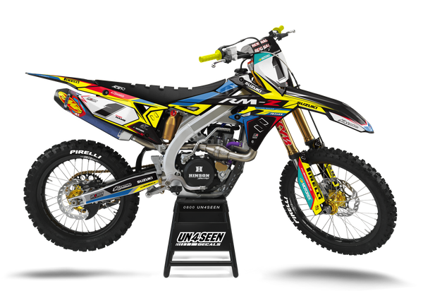 Suzuki Wild Obie Blue Graphic Kit - RMZ RM RMX DR DRZ JR Models | All Years
