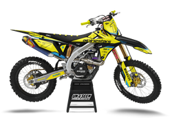 Suzuki Alpinestars Yellow Graphic Kit - RMZ RM RMX DR DRZ JR Models | All Years