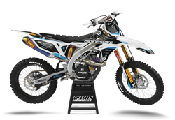 Suzuki Alpinestars White Graphic Kit - RMZ RM RMX DR DRZ JR Models | All Years