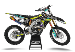 Suzuki Wild Obie Aqua Graphic Kit - RMZ RM RMX DR DRZ JR Models | All Years