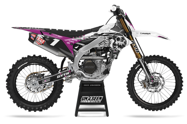 Yamaha Skulls & Petals Graphic Kit - YZ YZF WR TTR PW Models | All Years
