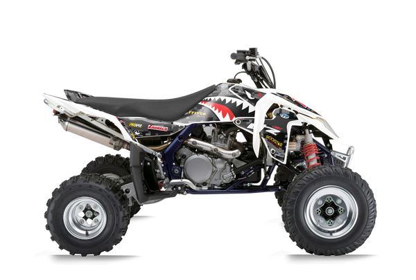 Suzuki LTR450 ATV Graphics Kit - Warhead White