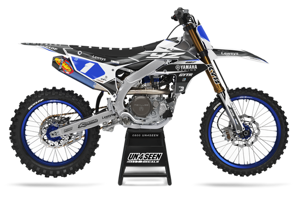 Yamaha Jumpt Grey Graphic Kit - YZ YZF WR TTR PW Models | All Years