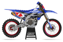 Yamaha Jumpt Blue Graphic Kit - YZ YZF WR TTR PW Models | All Years