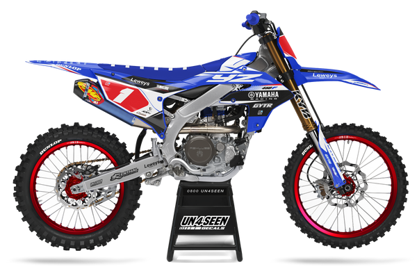 Yamaha Jumpt Blue Graphic Kit - YZ YZF WR TTR PW Models | All Years