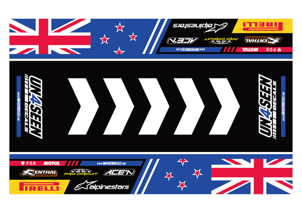 Custom Made Bike Mat - Flags
