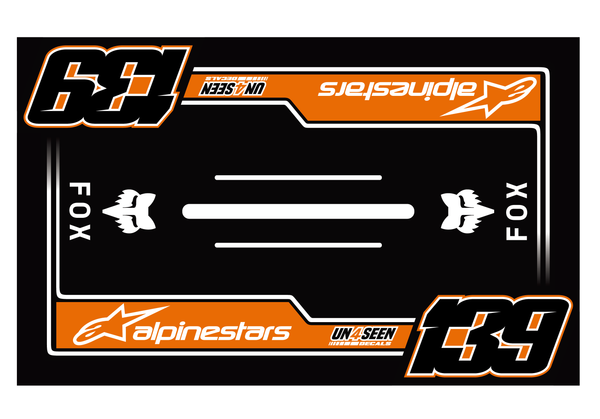 Custom Made Bike Mat - Cream