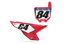 Honda Number Background Decals - 2025 Motul Honda Racing Team Replica