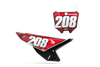Honda Honey Number Plate Background Decals - CRF CR XR Models | All Years