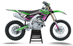 Kawasaki Stairs Purple Graphic Kit - KK KXF KDX KLX Models | All Years