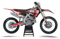 Honda Geer Red Graphic Kit - CRF CR XR Models | All Years