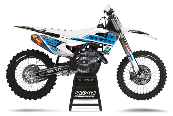Husqvarna Geer Blue Graphic Kit - TC FC TE TX FE FS FX Models | All Years