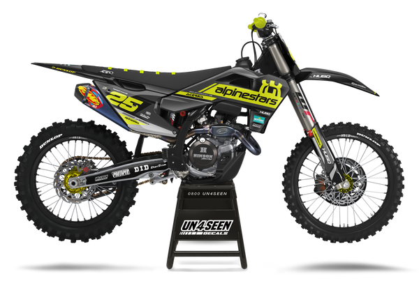 Husqvarna Geer Yellow Graphic Kit - TC FC TE TX FE FS FX Models | All Years