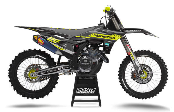 KTM Geer Yellow Graphic Kit - SX SXF XC XCF EXC EXCF Models | All Years