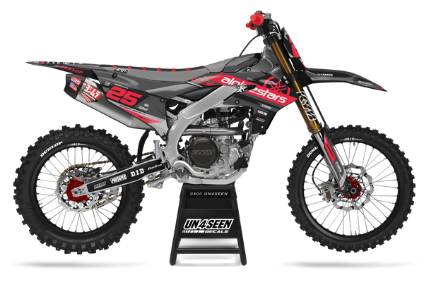 Yamaha Geer Grey Graphic Kit - YZ YZF WR TTR PW Models | All Years