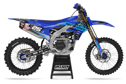 Yamaha Geer Blue Graphic Kit - YZ YZF WR TTR PW Models | All Years