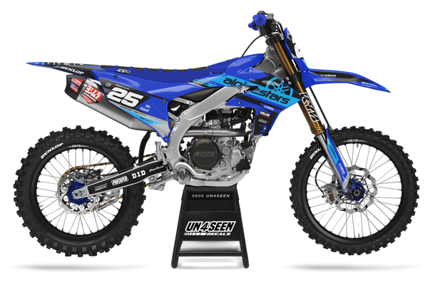 Yamaha Geer Blue Graphic Kit - YZ YZF WR TTR PW Models | All Years
