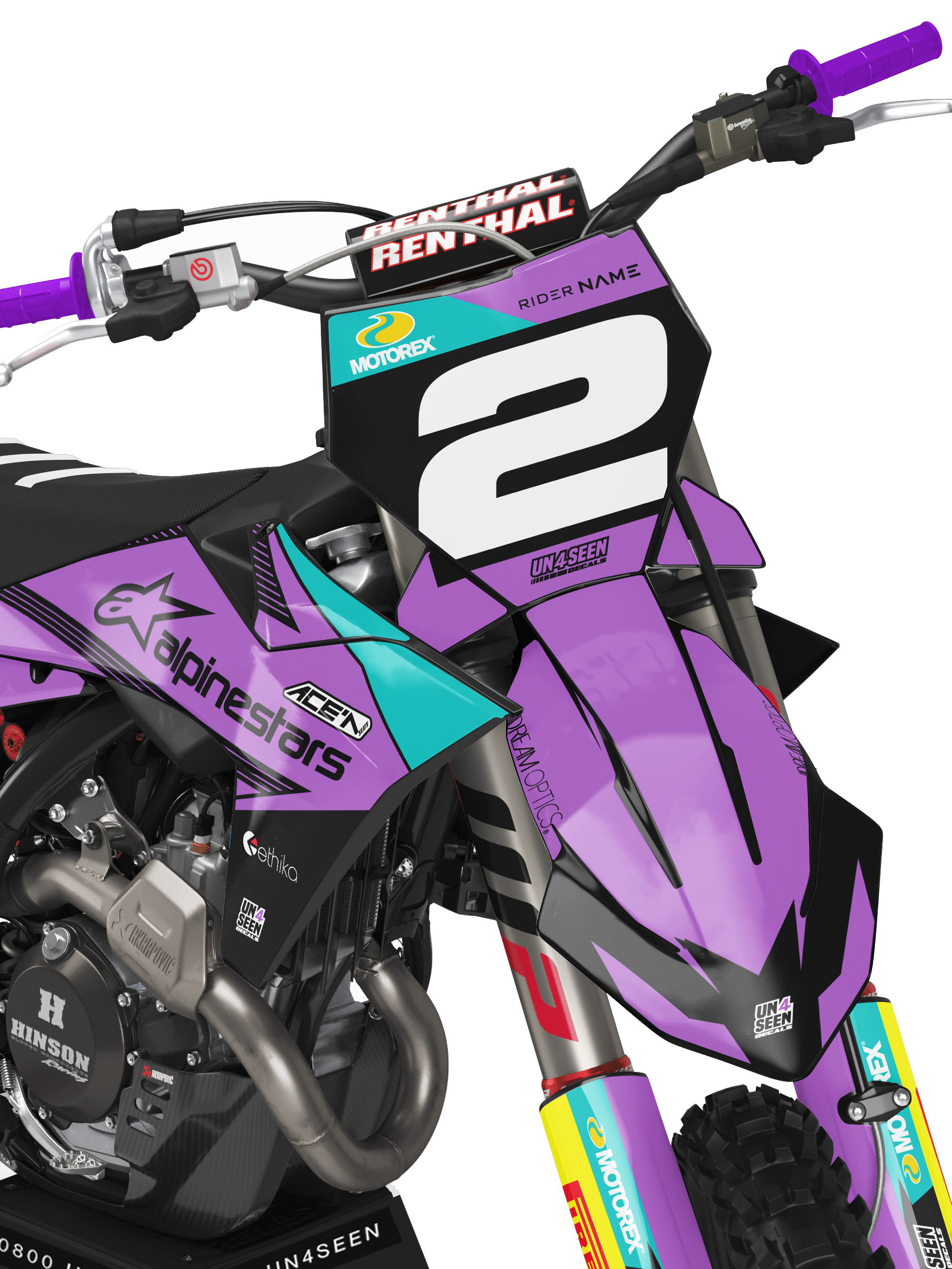 KTM Graphics Kit - Shann Purple New Zealand