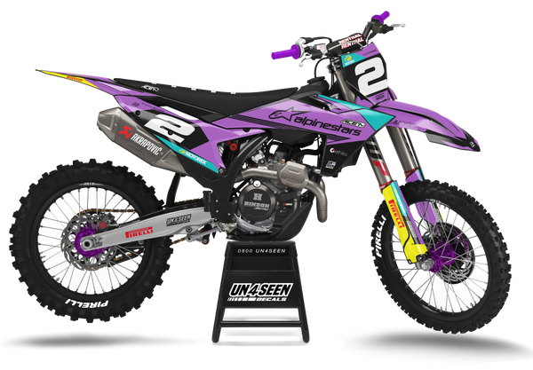 KTM Shann Purple Graphic Kit - SX SXF XC XCF EXC EXCF Models | All Years