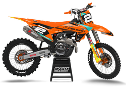 KTM Shann Orange Graphic Kit - SX SXF XC XCF EXC EXCF Models | All Years