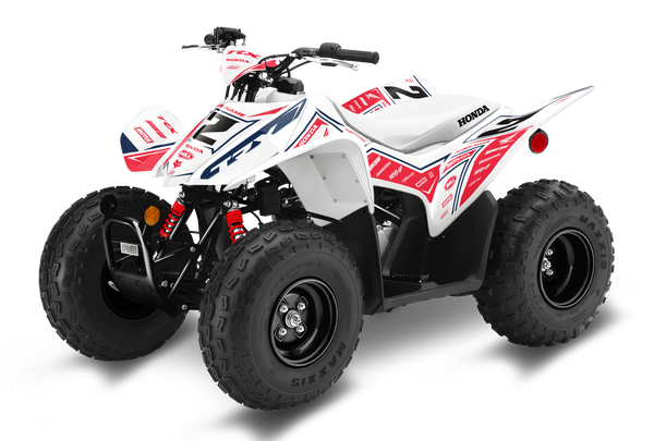 Honda TRX90 ATV Graphics - Slice Red