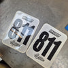 Maier Number Plate Decals (170mm x 245mm)