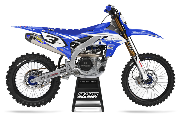 Yamaha Cole Blue Graphic Kit - YZ YZF WR TTR PW Models | All Years