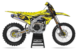 Yamaha Cole Yellow Graphic Kit - YZ YZF WR TTR PW Models | All Years