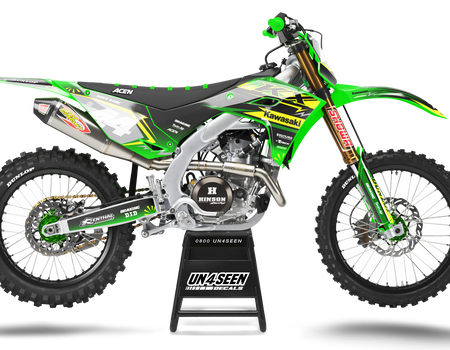 Kawasaki Pinblu Graphics Kit - KX KXF KDX KLX Models | All Years