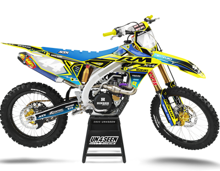 Suzuki Pinblu Graphics Kit - RMZ RM RMX DR DRZ JR Models | All Years