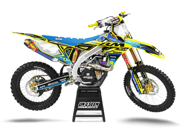 Suzuki Pinblu Graphic Kit - RMZ RM RMX DR DRZ JR Models | All Years