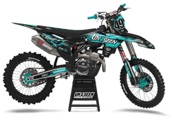 KTM Disq Teal Graphic Kit - SX SXF XC XCF EXC EXCF Models | All Years