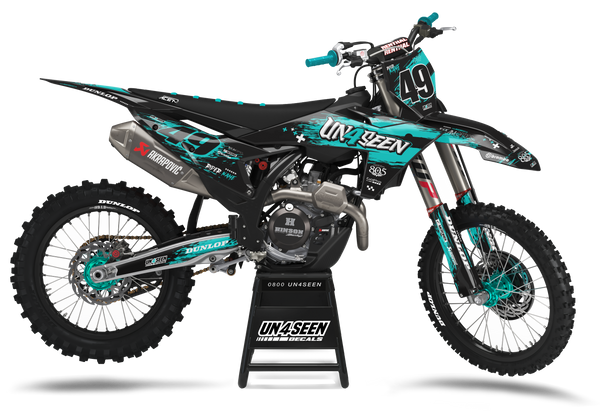 KTM Disq Teal Graphic Kit - SX SXF XC XCF EXC EXCF Models | All Years
