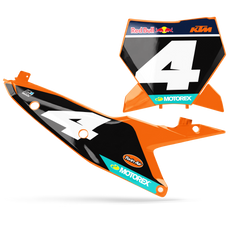 KTM Special Edition Number Plate Background Decals - SX SXF XC XCF EXC EXCF Models | All Years