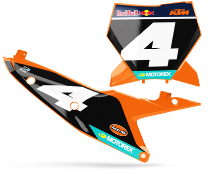 KTM Special Edition Number Plate Background Decals - SX SXF XC XCF EXC EXCF Models | All Years