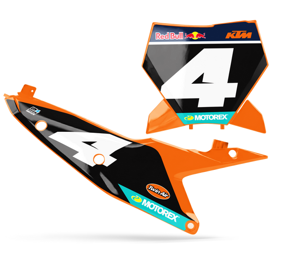 KTM Special Edition Number Plate Background Decals - SX SXF XC XCF EXC EXCF Models | All Years