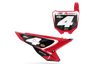 Honda Number Background Decals - Checkers