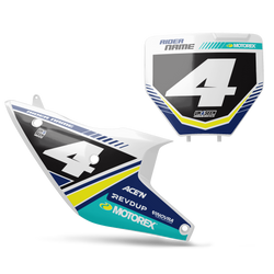 Husqvarna Boat Number Plate Background Decals - TC FC TE TX FE FS FX Models | All Years