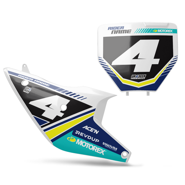 Husqvarna Boat Number Plate Background Decals - TC FC TE TX FE FS FX Models | All Years