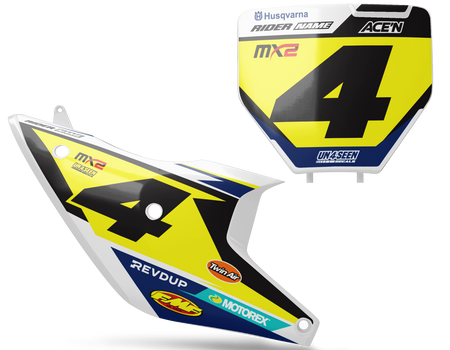Husqvarna Number Background Decals - Arna