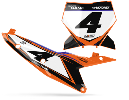 KTM Number Background Decals - Max