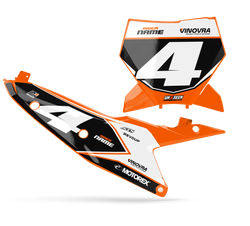KTM Pasin Number Plate Background Decals - SX SXF XC XCF EXC EXCF Models | All Years