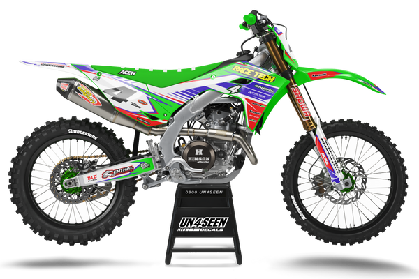 Kawasaki Kuro Graphics Kit - KX KXF KDX KLX Models | All Years